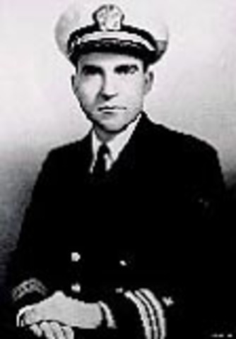 Nixon was commissioned into the U.S. Navy