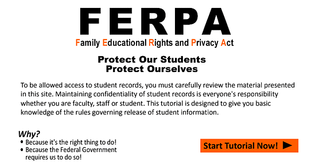 Family Educational Rights and Privacy Act (FERPA)