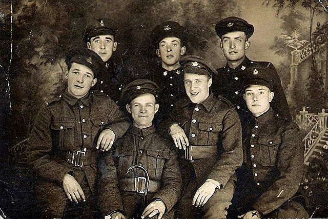 Leo Le Boutillier and French Canadian Soldiers / +1