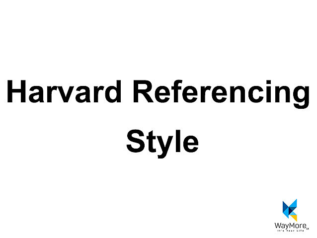 Harvard Referencing Style