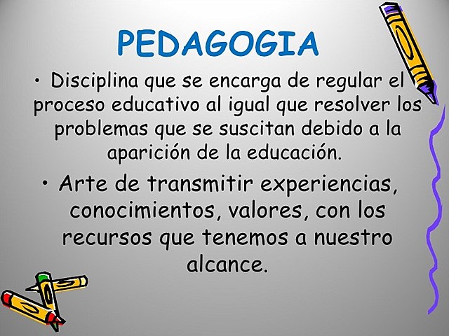 Conceptos de la Pedagogía