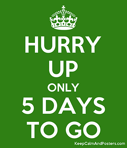 5 days before the event