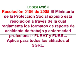 resolución 0156 de 2005