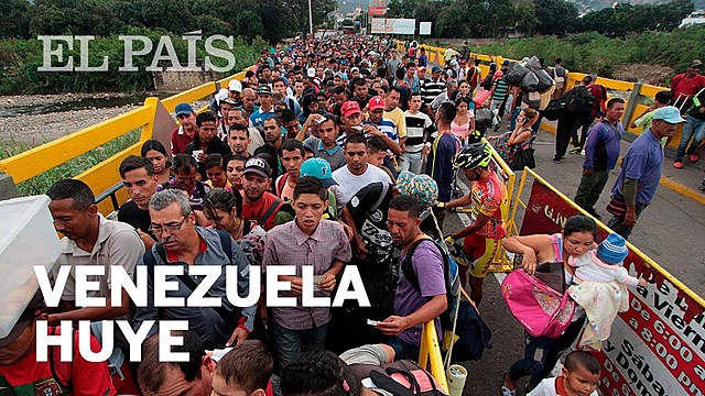Éxodo de venezolanos escapando de la crisis