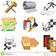 Iconos de los materiales de construcción 30927754
