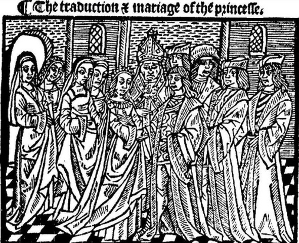 Prince Arthur marries Catatlina of Aragon