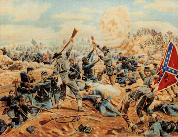 Lee leads south to Victory in the Battle of the Crater.