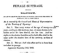 White and Black Women Given the Right to Vote