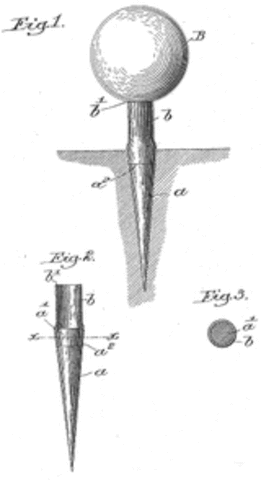 George Grant improved the golf tee