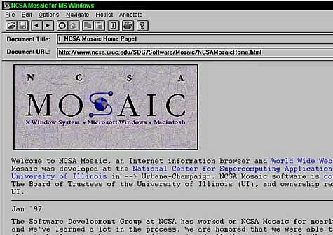 Se crea mosaic el primer navegador de la red.