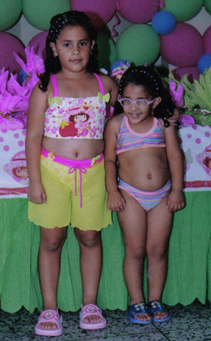 My first party in a swimming pool