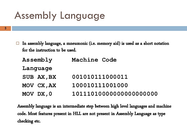 Regional Assembly Language