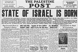 Israel declares independence