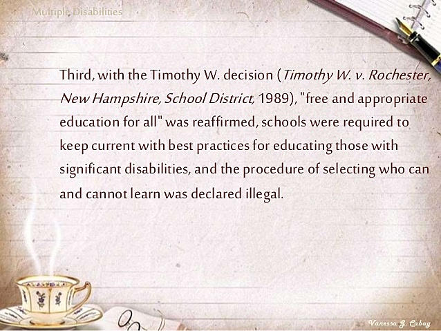 Timothy W v. Rochester School District