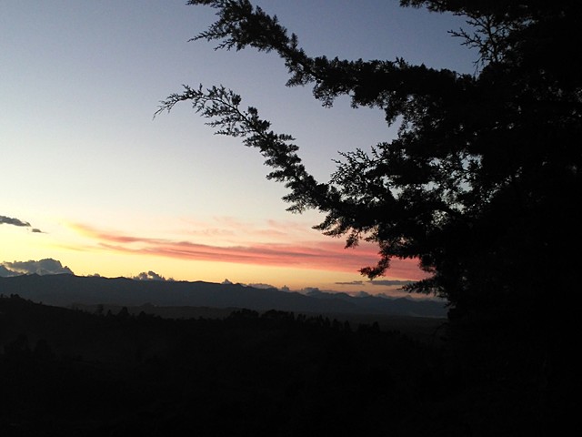 Tardes con el cielo de colores.