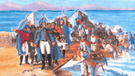 Desembarco de San Martin en Paracas