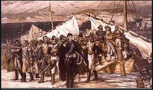 SEP 7, 1820 Desembarco de San Martin en Paracas