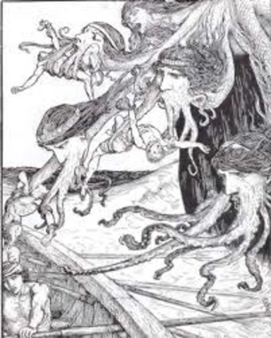 Odyuess incounters Scylla