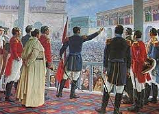 Establecimiento de Cuartel en Huaura