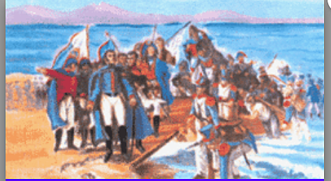 Desembarco de San Martin en Paracas