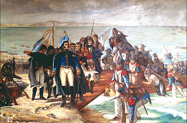 Establecimiento de Cuartel en Huaura