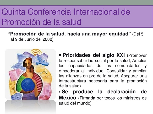 México, 5a. conferencia internacional de promoción de la salud