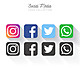 Coleccion logos redes sociales populares 1361 348