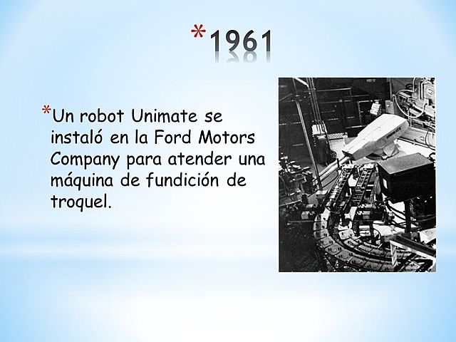 Se instala el primer robot industrial Unimate