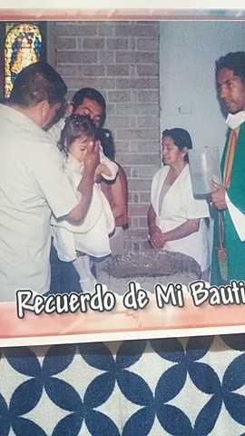 Mi bautizo.