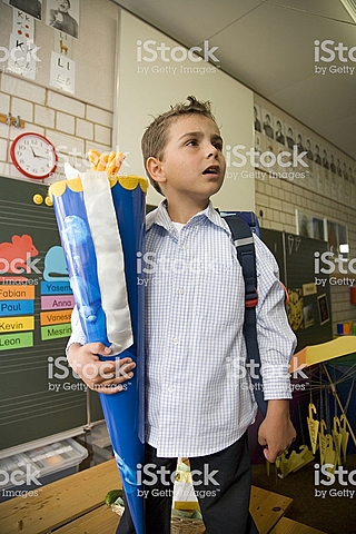 my first day of classes in elementary school