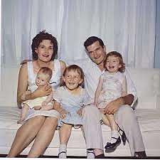 Jeannette ruinites with her family after her dads death