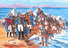Desembarco de San Martin en Paracas