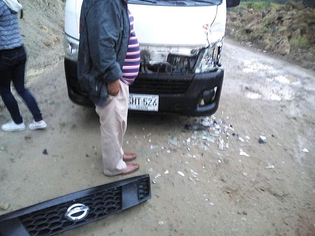 El que nos accidentamos de viaje