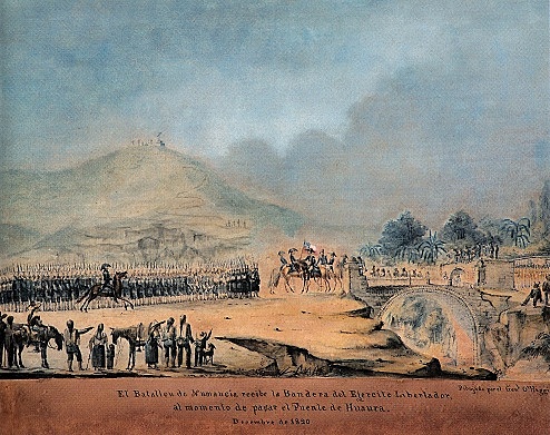 Establecimiento de Cuartel en Huaura