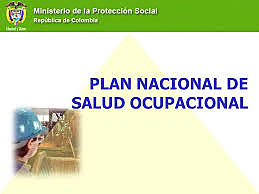 Plan nacional de salud ocupacional