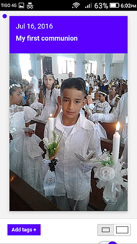 My first communion