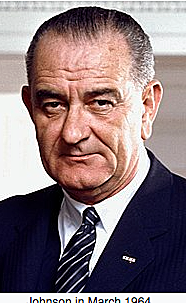President Kennedy assassinated. Lyndon B Johnson assumes presidency