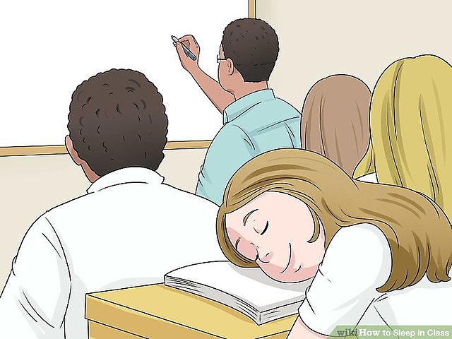 Me duermo en clase.