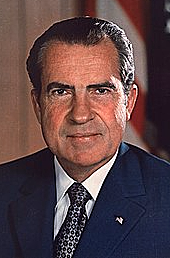 Richard Nixon elected president of the USA