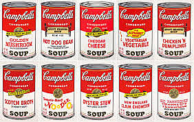 andy warhol paints campbells soup can