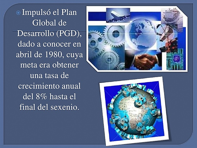 REORGANIZACIÓN DEL PLAN GLOBAL DE DESARROLLO DEL GOBIERNO ANTERIOR