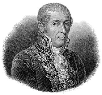 Alessandro Volta inventa la celda voltaica
