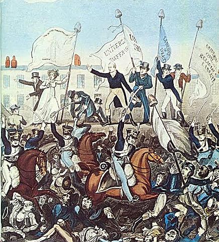 Hundreds injured in Peterloo massacre