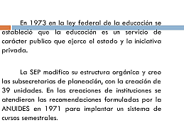 LEY FEDERAL DE LA EDUCACIÓN