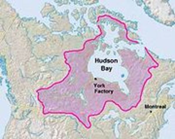 King of England grants Hudson’s Bay Company a monopoly of trade in Rupertsland