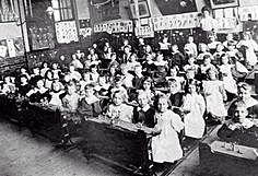 Education Act makes school compulsory for children up to age 10