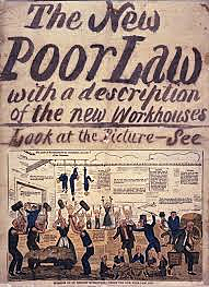 Poor Law creates “poorhouses” for the destitute