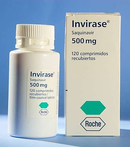 Primer inhibidor de la proteasa: Saquinavir