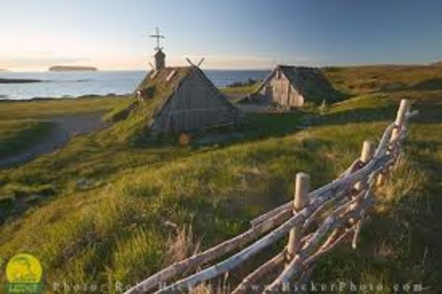 •Vikings land in L'Anse aux Meadows