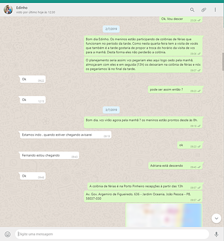 Visita semanal (liminar)